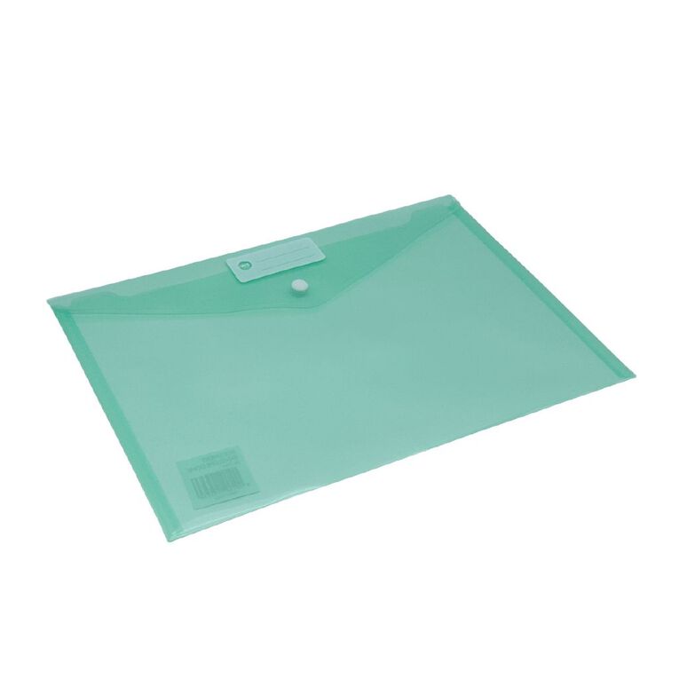 WS Document Envelope Single Dome Mint A4, , hi-res