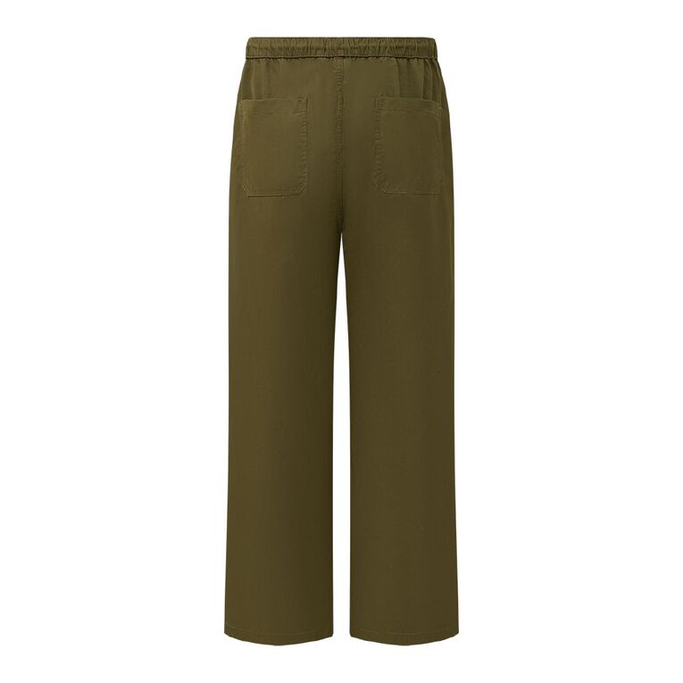 Garage Men's Wide Leg Cargo Pants, Green Dark, hi-res