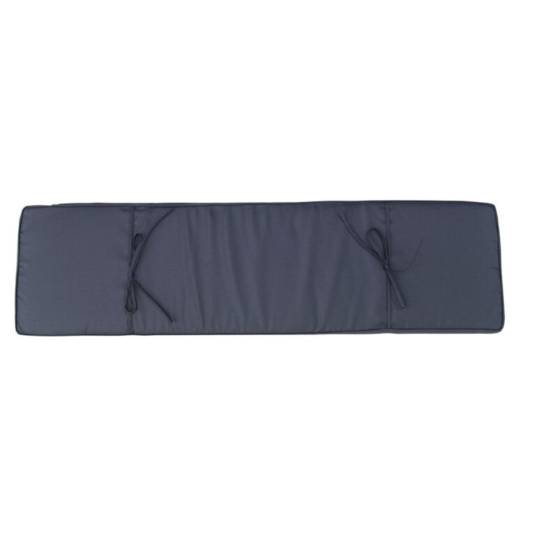 Living & Co Outdoor Cushion Bench Print White/Navy, , hi-res