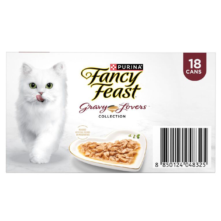 Fancy Feast Gravy Lovers Collection Variety Pack Wet Cat Food 18 x 85g, , hi-res