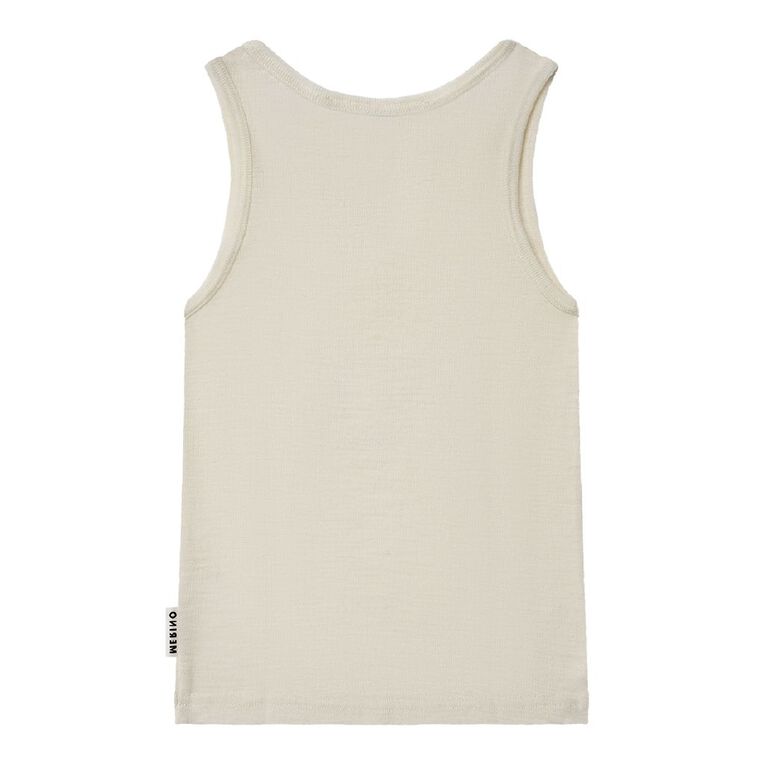 H&H Kids' Merino Thermal Singlet, Cream, hi-res