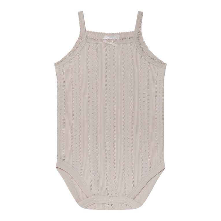 Young Original Babies' Pointelle Sleeveless Bodysuit 3 Pack, Pink Light, hi-res