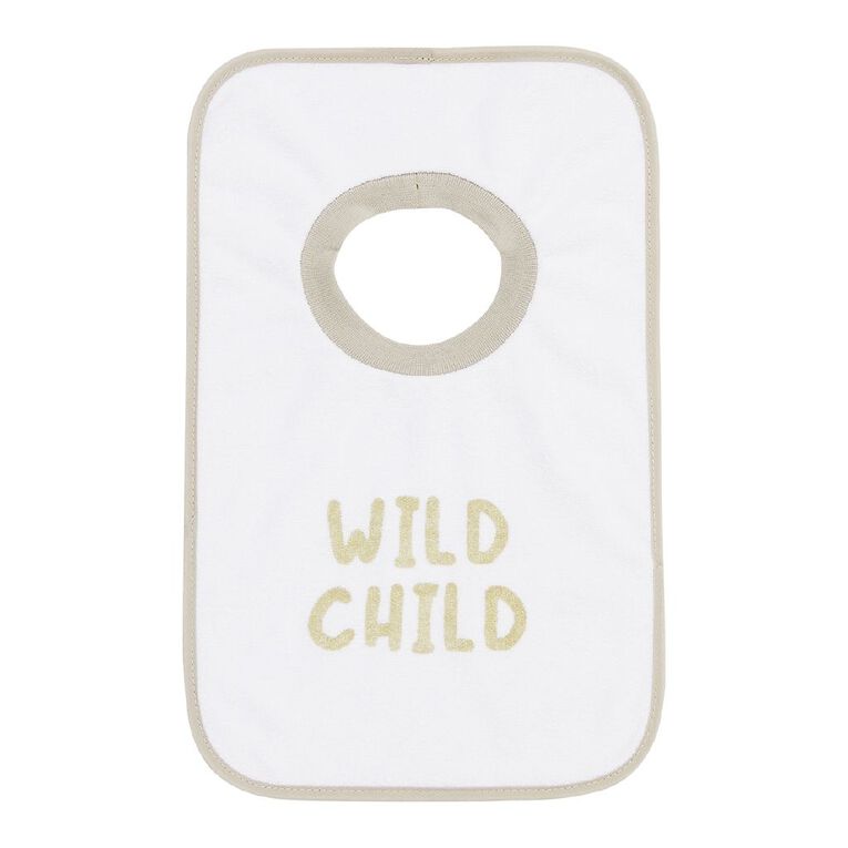 Young Original Babys' Popover Bibs 3 Pack, Brown Light, hi-res