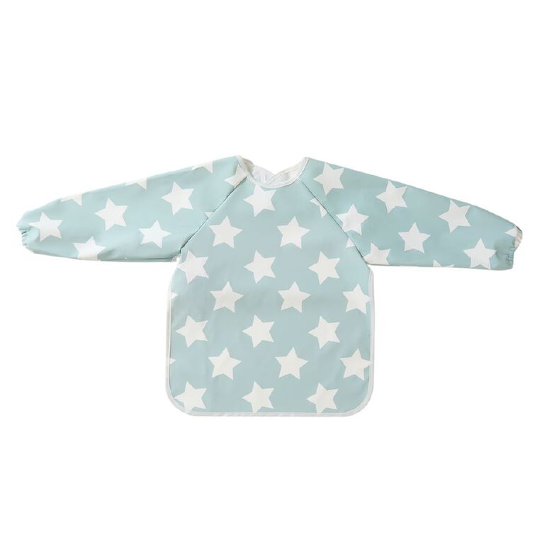 Babywise Babys' Smock Bib Blue Light One Size, Blue Light, hi-res