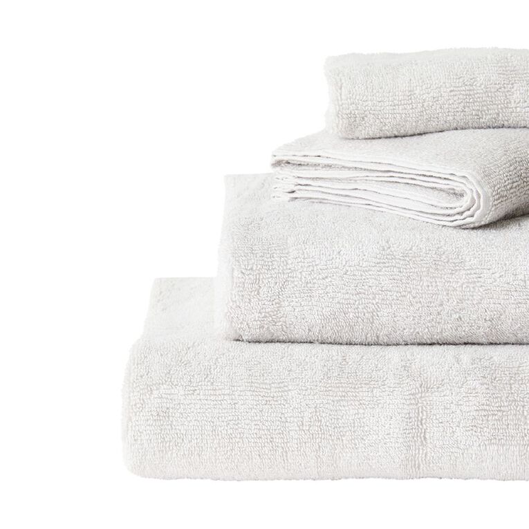 Living & Co Plush Plain Spa Towel Grey Light, , hi-res