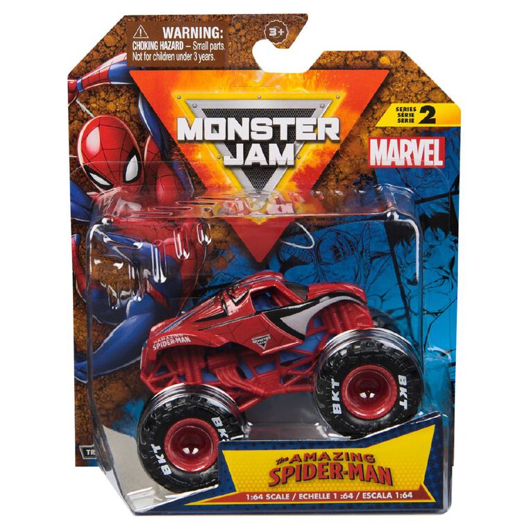 Monster Jam Marvel 1:64 Single Pack Assorted, , hi-res