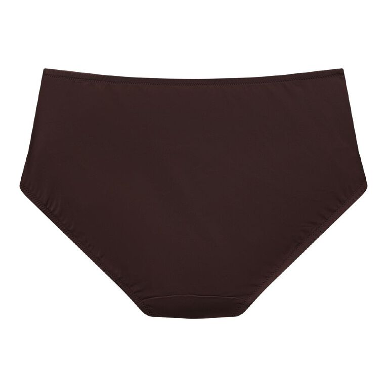 H&H Women's Ivy Lace Full Brief, Brown Dark, hi-res