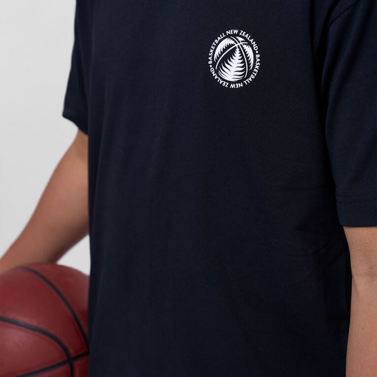 Basketball NZ Graphic Tee, Black, hi-res