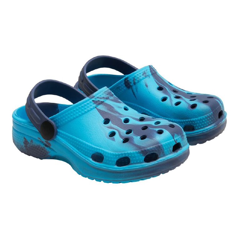 Young Original Junior Kids' Printed Frogs, Blue, hi-res
