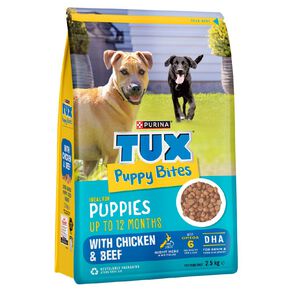 TUX Puppy Bites Chicken & Beef Dry Dog Food 2.5kg