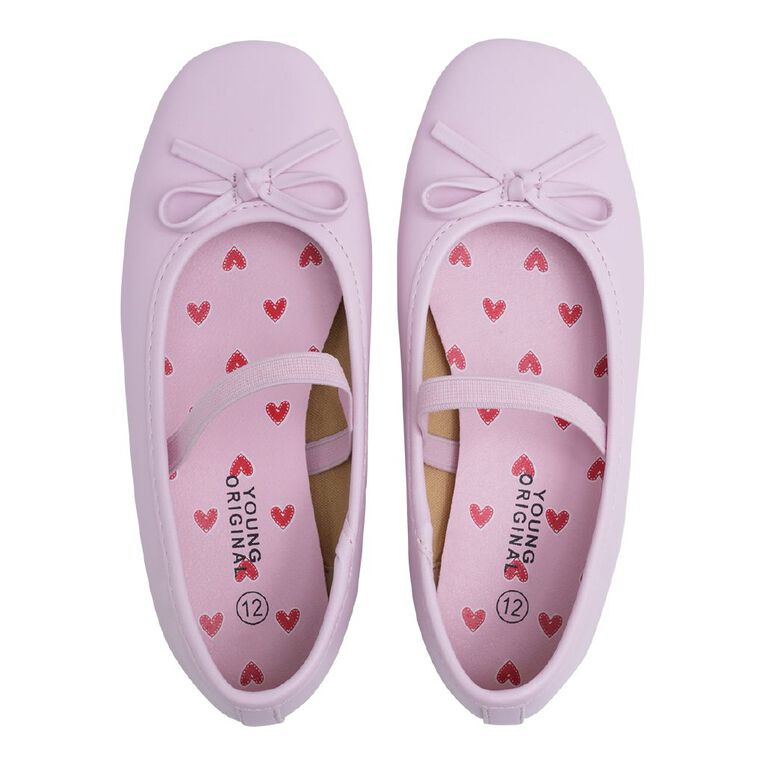 Young Original Senior Kids' Sophia Ballet Shoes, Pink, hi-res
