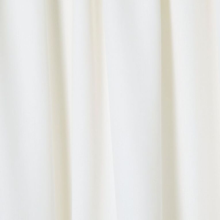 Living & Co Cleo Curtains Ivory 150-230cm Wide/205cm Drop, Ivory, hi-res