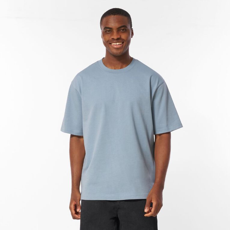 Garage Men's Heavyweight Boxy Tee, Blue Mid, hi-res