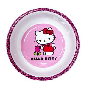 Hello Kitty Melamine Bowl 13cm Pink Dark