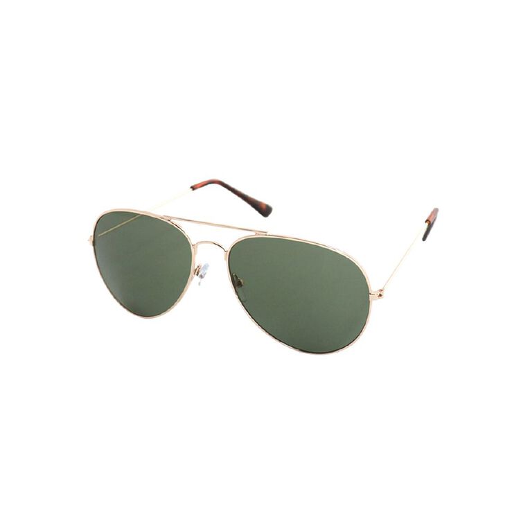 H&H Unisex Tortoise Aviator Sunglasses Gold, , hi-res