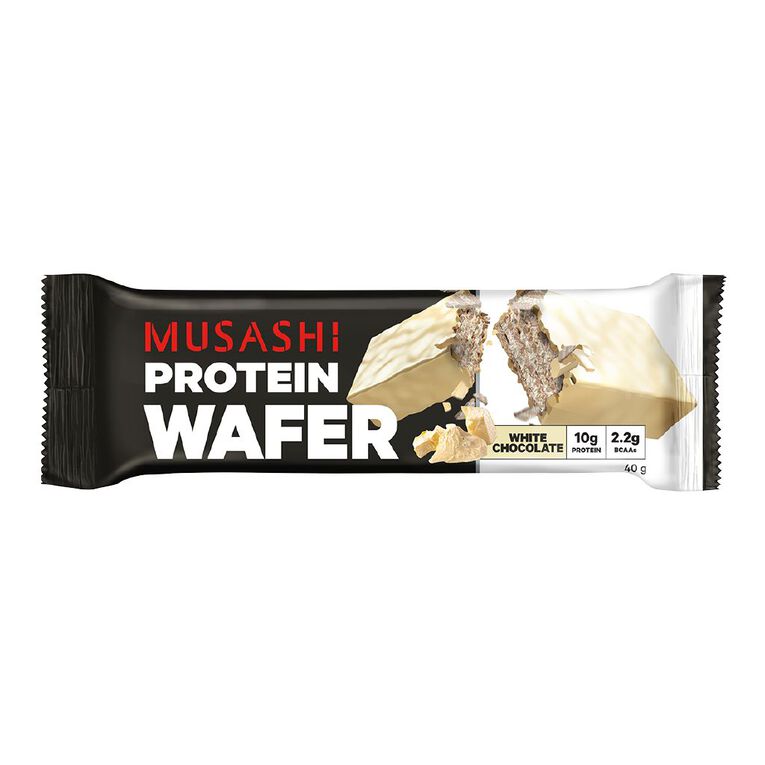 Musashi Protein Wafer White Chocolate 40g, , hi-res