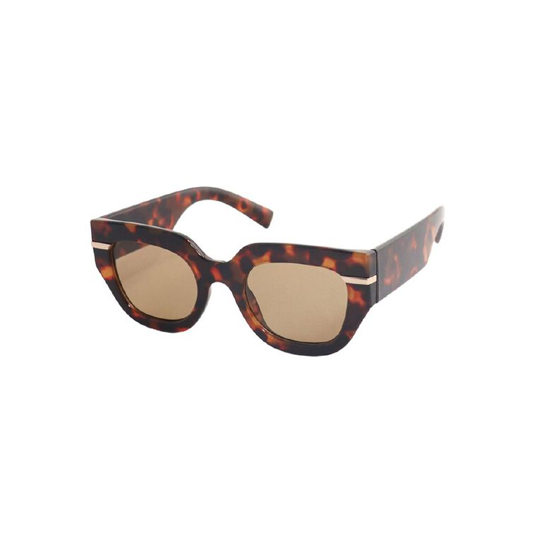 H&H Women's Tortoise Gold Sunglasses, , hi-res