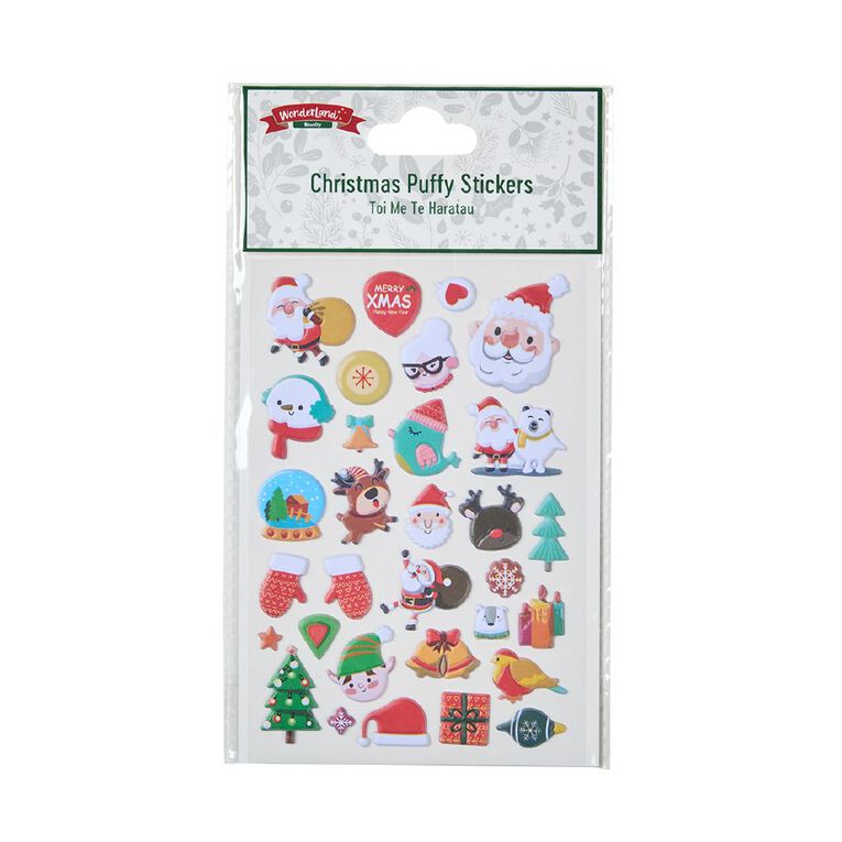 Wonderland Novelty Puffy Stickers Assorted, , hi-res