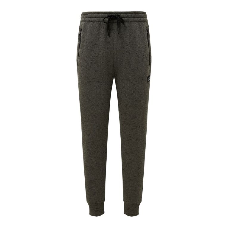 Garage Men's Space Dye Trackpants, Khaki Black, hi-res