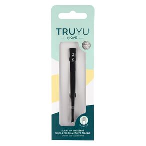 Truyu Slant Tip Tweezers Black