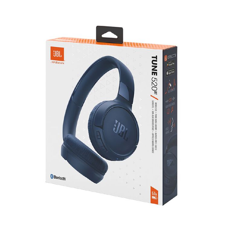 JBL Tune 520BT Wireless On Ear Headphones Blue, , hi-res