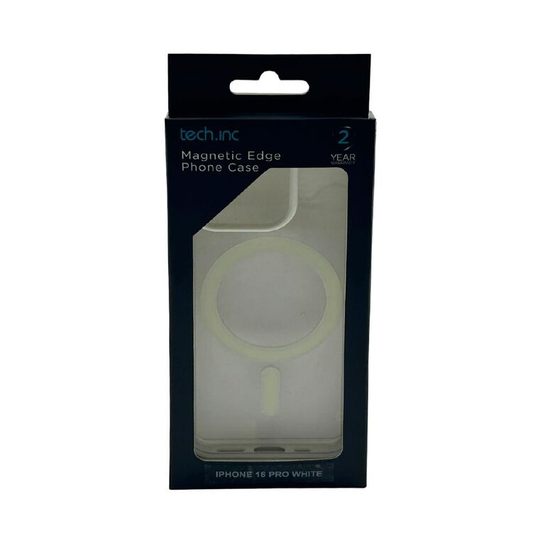 Tech.Inc Clear Magsafe Phone Case For iphone 16 Pro TI00131WH White, , hi-res