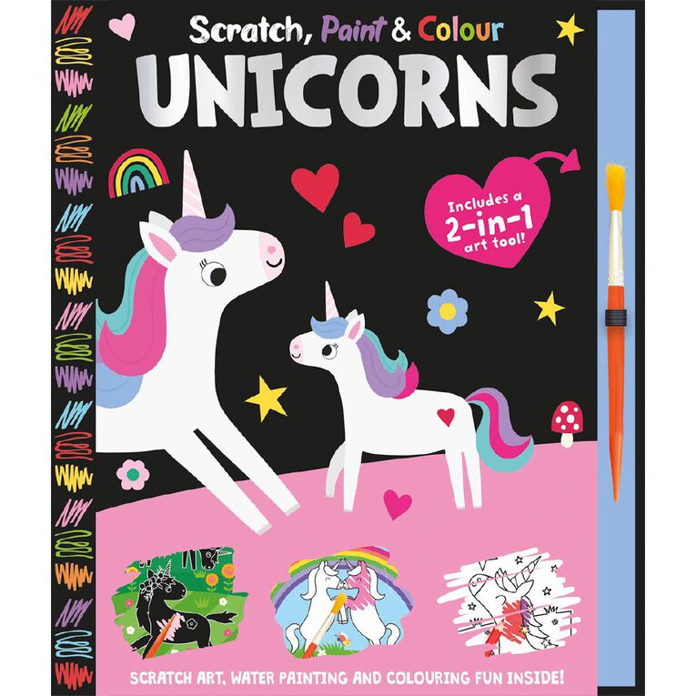 Scratch Paint & Colour: Unicorns, , hi-res
