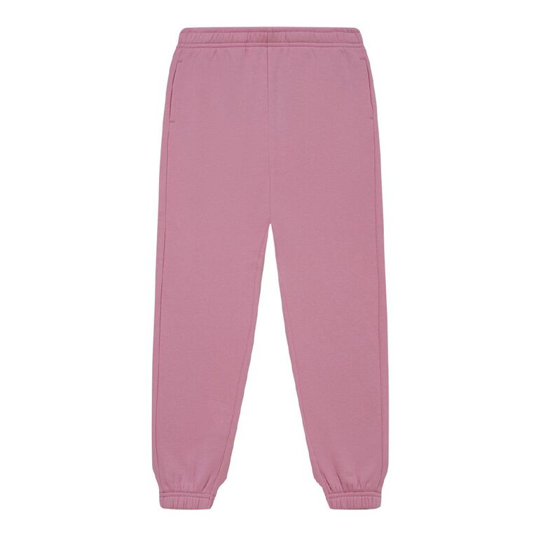 Young Original Plain Cuffed Trackpants, Pink Mid, hi-res