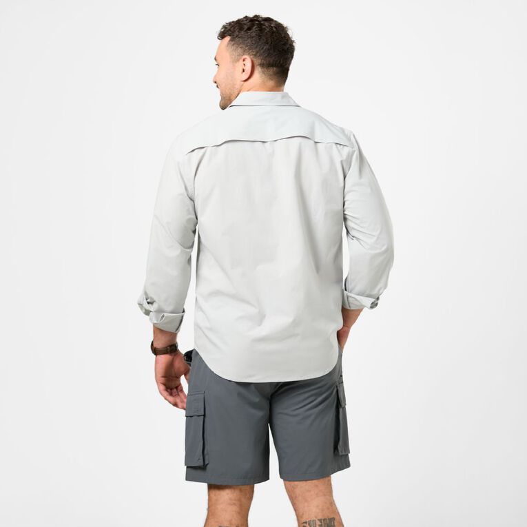 Back Country Men's Long Sleeve Lightweight Shirt, Grey Mid, hi-res