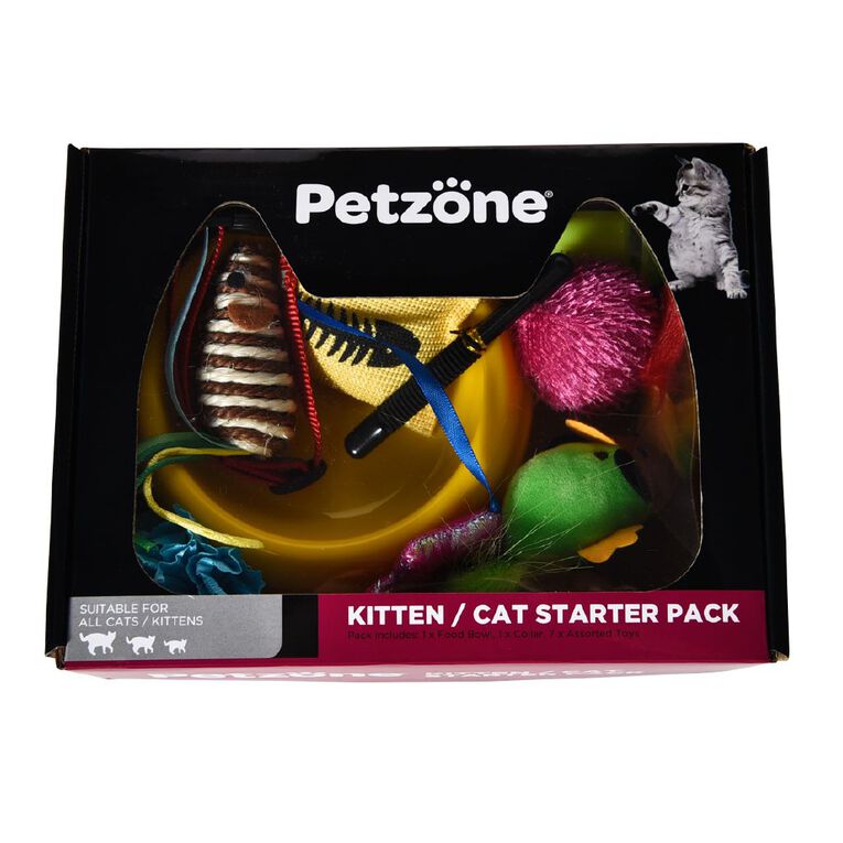 Petzone Kitten Starter Pack Multi-Coloured, , hi-res