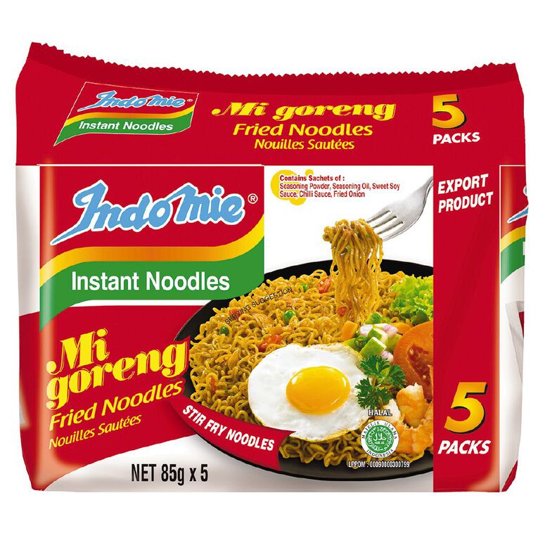 Indomie Mi Goreng Fried Noodle 85g 5 Pack