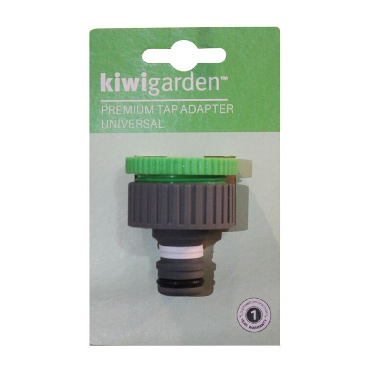 Kiwi Garden Premium Universal Tap Adaptor Grey, , hi-res