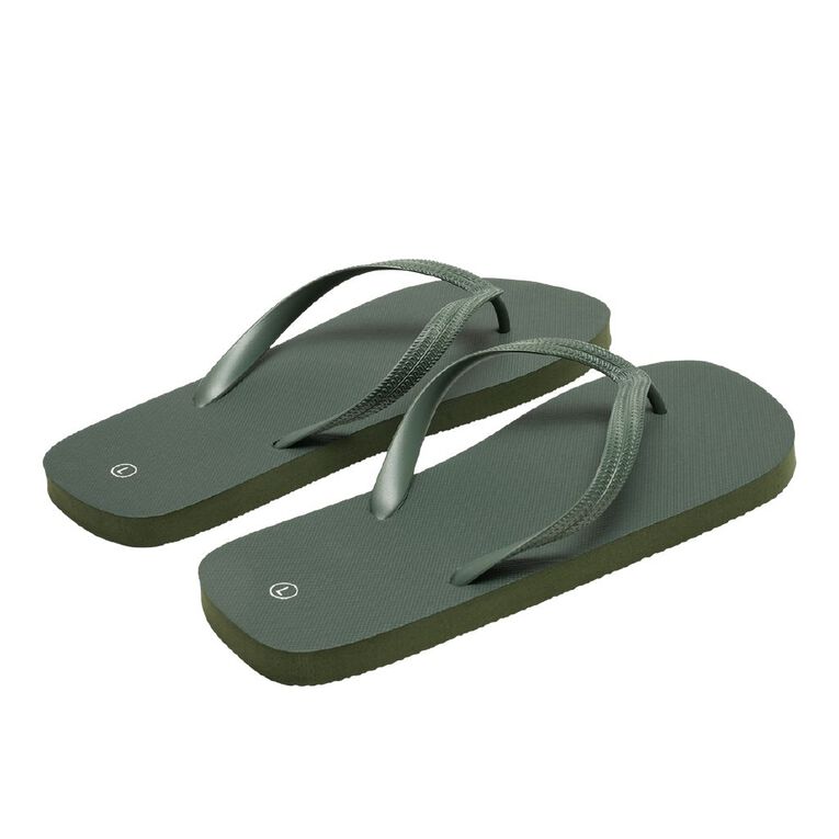 H&H Men's Plain Jandals, Khaki, hi-res