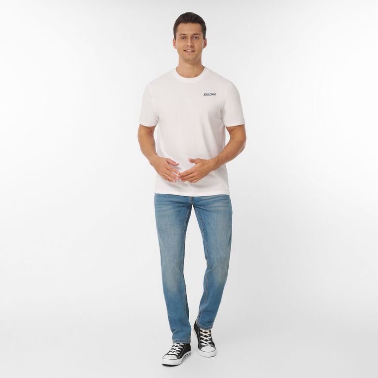 H&H Men's Regular Fit Printed Tee, White, hi-res