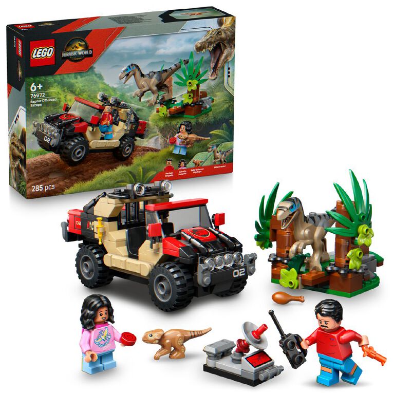 LEGO Jurassic World Raptor Off-Road Escape 76972, , hi-res