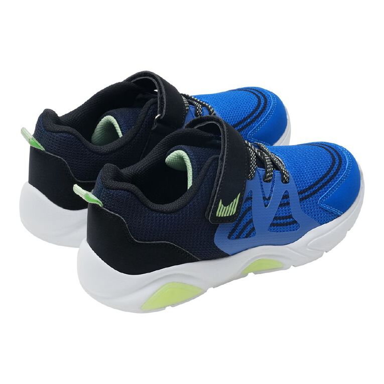 Active Intent Senior Kids' Brite Trainers, Blue, hi-res