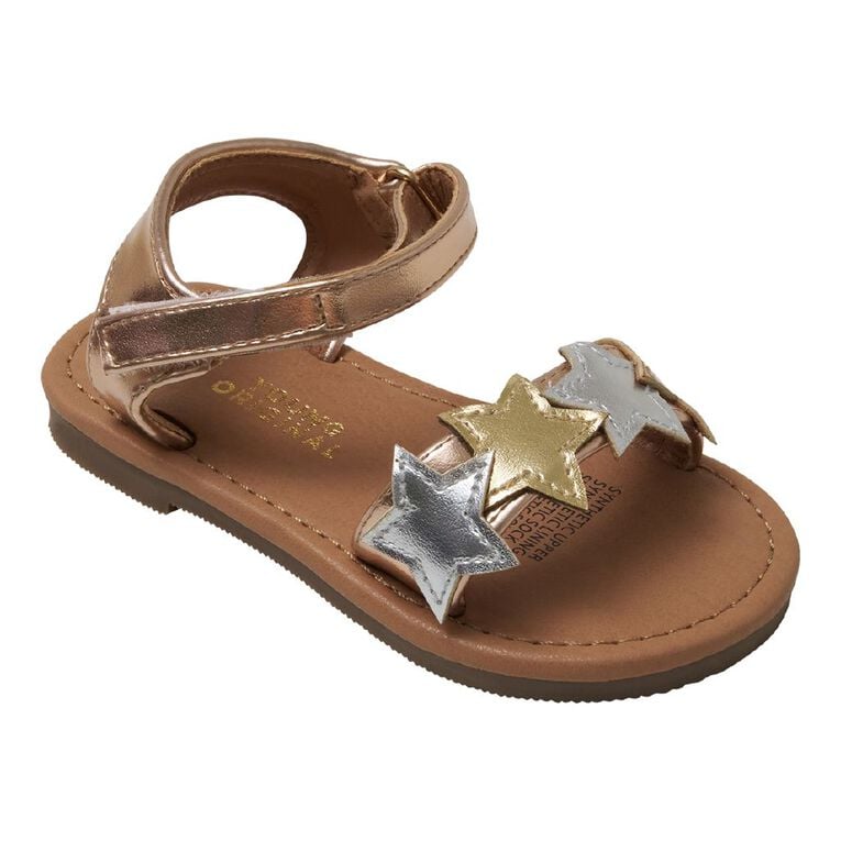 Young Original Junior Kids' Starlight Sandals, Rose Gold, hi-res