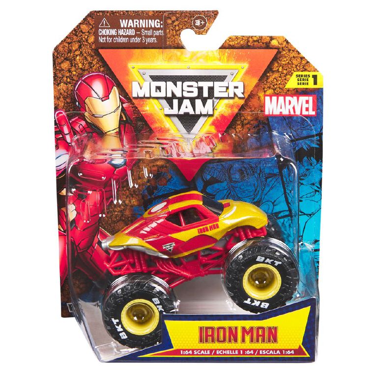 Monster Jam Marvel 1:64 Single Pack Assorted, , hi-res