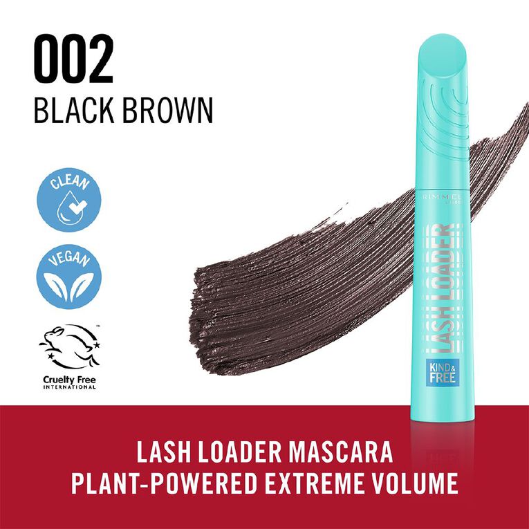 Rimmel Lash Loaded Mascara 002 Brown Black, , hi-res