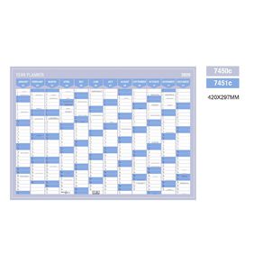 WS 2026 Wall Planner 420x297mm Blue