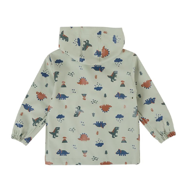 Young Original Waterproof Printed Raincoat, Green Light, hi-res
