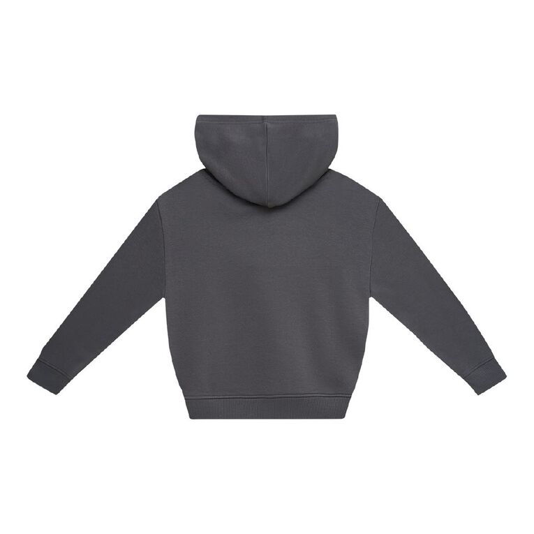 Young Original Plain Hoodie, Grey Dark, hi-res