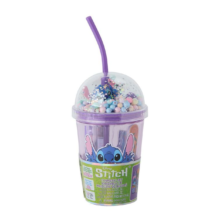 Stitch Cosmetic Tumbler with Rubber Topper, , hi-res
