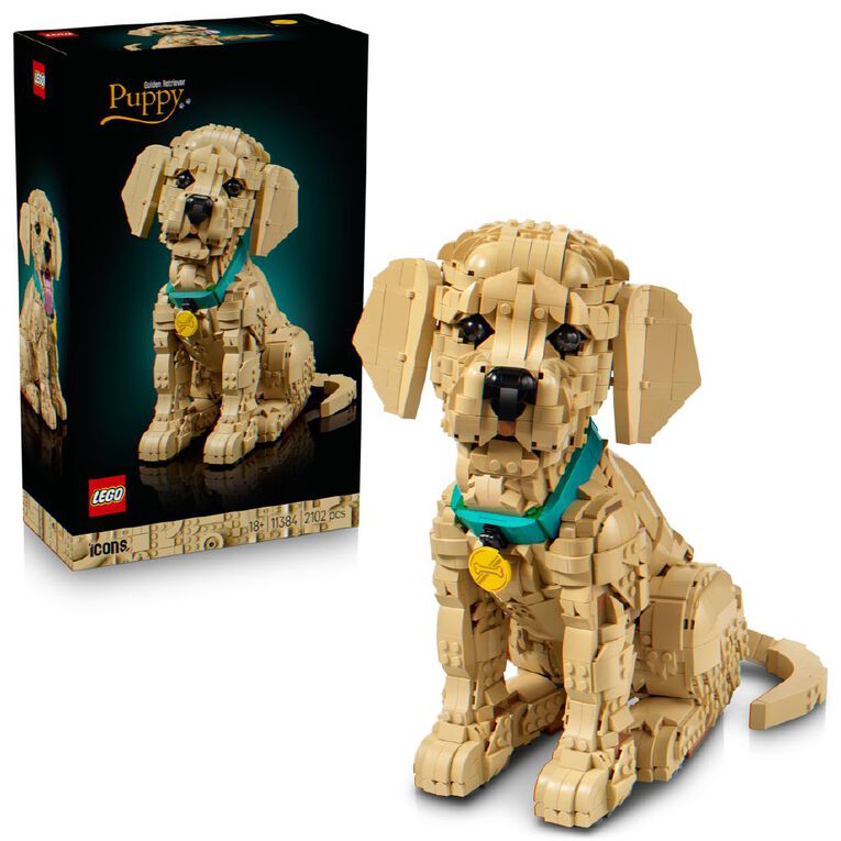 LEGO Icons Golden Retriever Puppy 11384, , hi-res