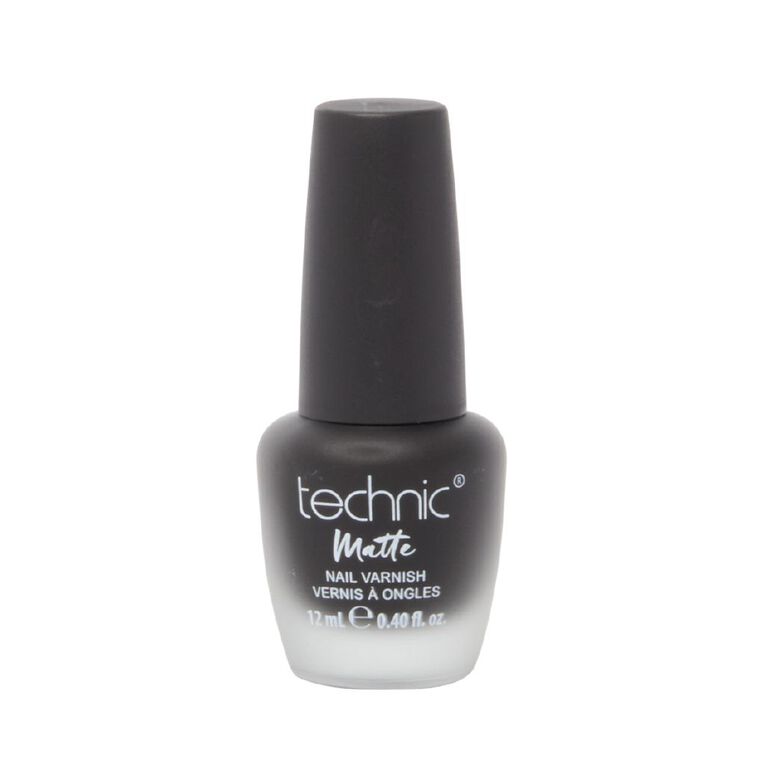 Technic Nail Varnish Matte Black, , hi-res