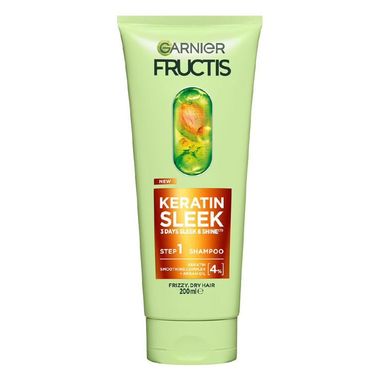 Garnier Fructis Keratin Sleek Shampoo 200ml, , hi-res