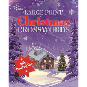 Large Print: Christmas Crosswords by Eric Saunders