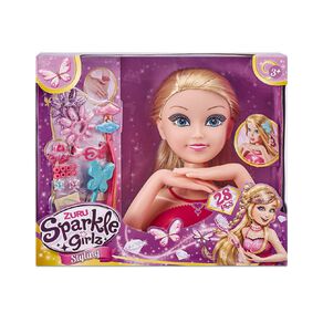 Zuru Sparkle Girlz Styling Heads With Nail