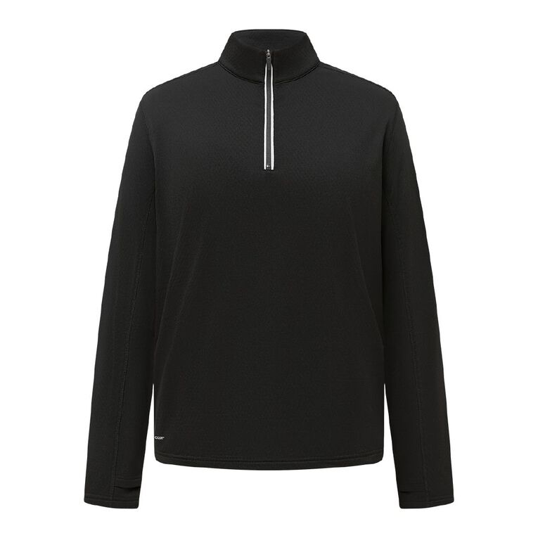 Active Intent Men's Active Quarter Zip Sweat, Black, hi-res