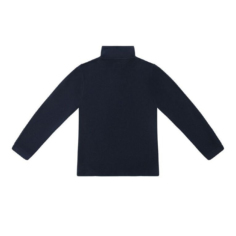 Schooltex Mount Roskill Primary School Polar Fleece With Embroidery, Navy/Emerald, hi-res